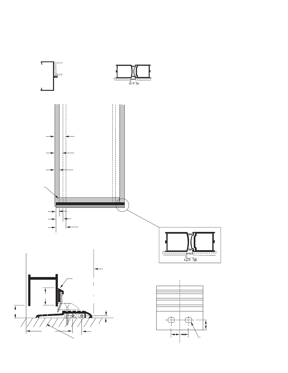 Install threshold, Figure 3 figure 4 figure 6 figure 5 | Oldcastle BuildingEnvelope Thermal Clad Door and Frame User Manual | Page 13 / 31