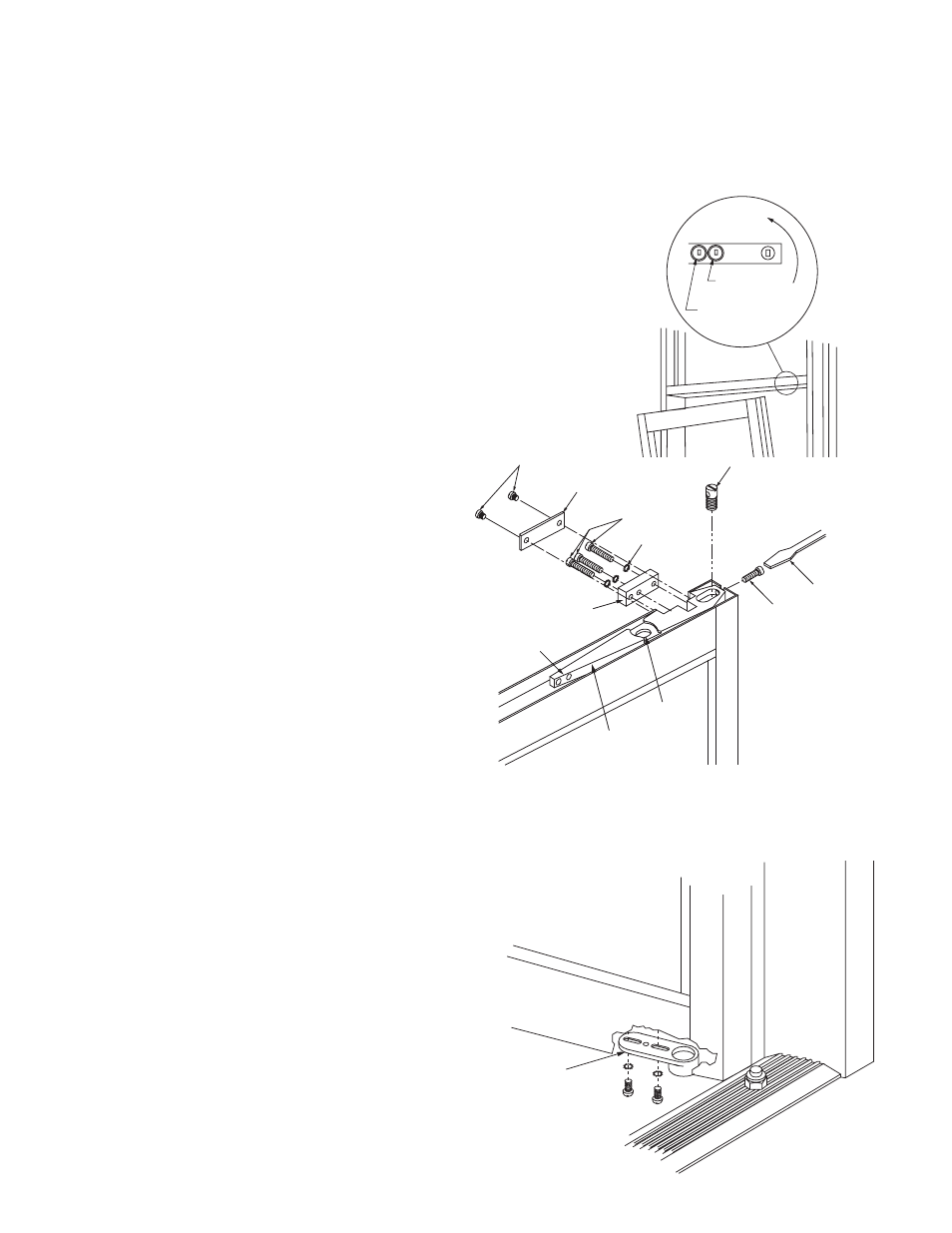 Install-center door-w-ohcc, Figure 1 figure 2 figure 3 | Oldcastle BuildingEnvelope Thermal Clad Door and Frame User Manual | Page 21 / 31