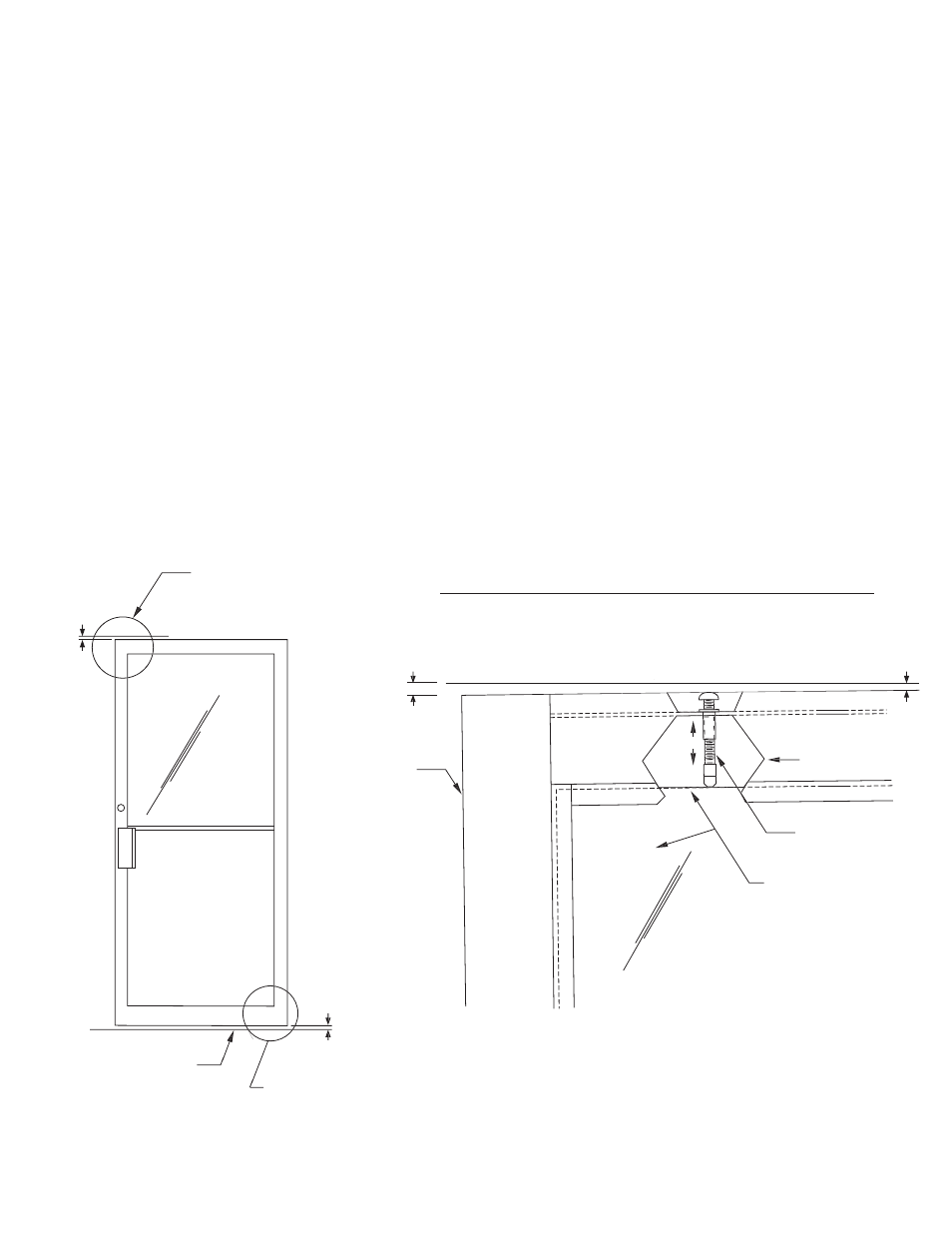 Final adjustments, Final adjustments to door, Figure 1 | Oldcastle BuildingEnvelope Thermal Clad Door and Frame User Manual | Page 25 / 31