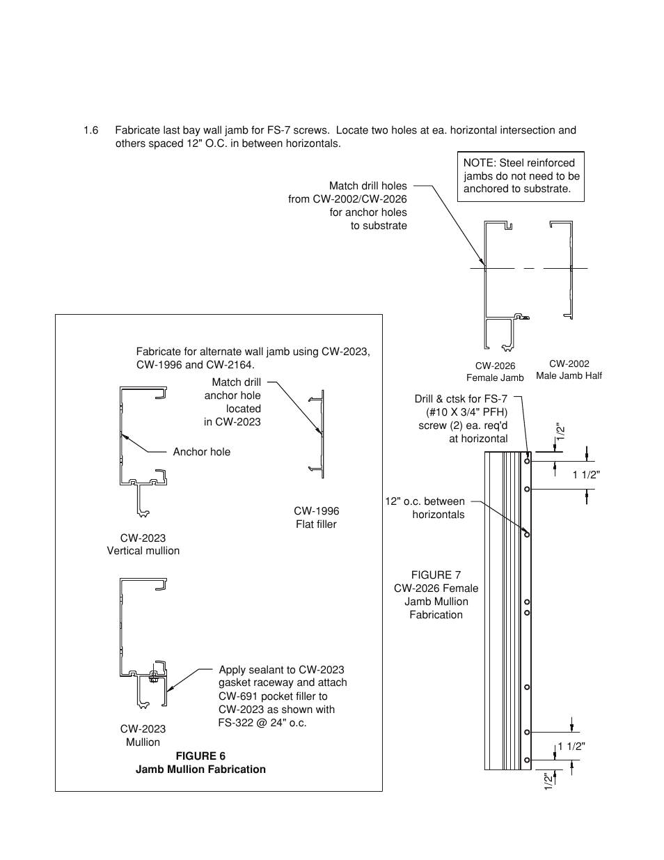 Jamb fabrication | Oldcastle BuildingEnvelope HR-251 StormMax User Manual | Page 12 / 92