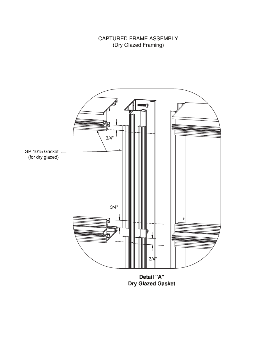 Captured frame assembly | Oldcastle BuildingEnvelope HR-251 StormMax User Manual | Page 15 / 92