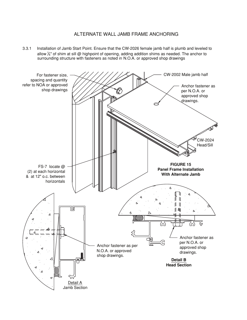 Alternate panel-frame-installation | Oldcastle BuildingEnvelope HR-251 StormMax User Manual | Page 20 / 92