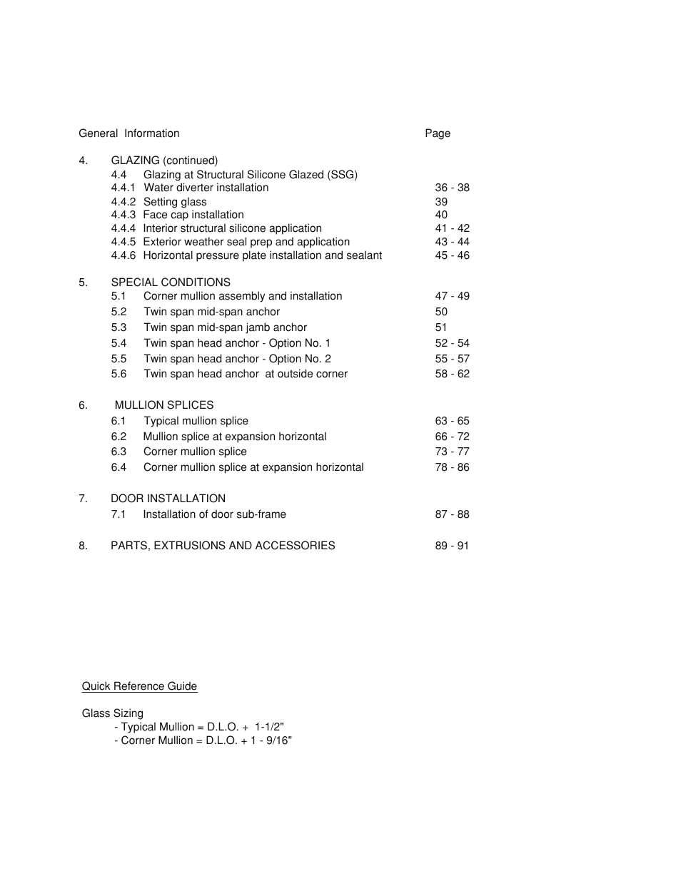 Table-of-contents2 | Oldcastle BuildingEnvelope HR-251 StormMax User Manual | Page 3 / 92