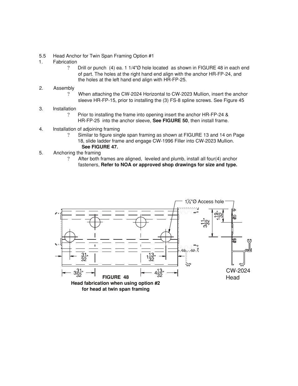 Twin-span-anchor-head-fab | Oldcastle BuildingEnvelope HR-251 StormMax User Manual | Page 56 / 92