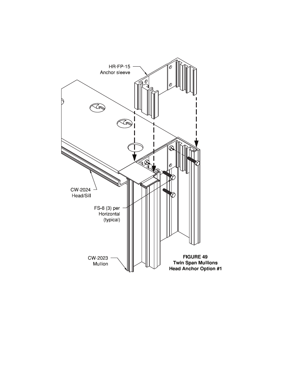 Twin-span-anchor-head-assy | Oldcastle BuildingEnvelope HR-251 StormMax User Manual | Page 57 / 92