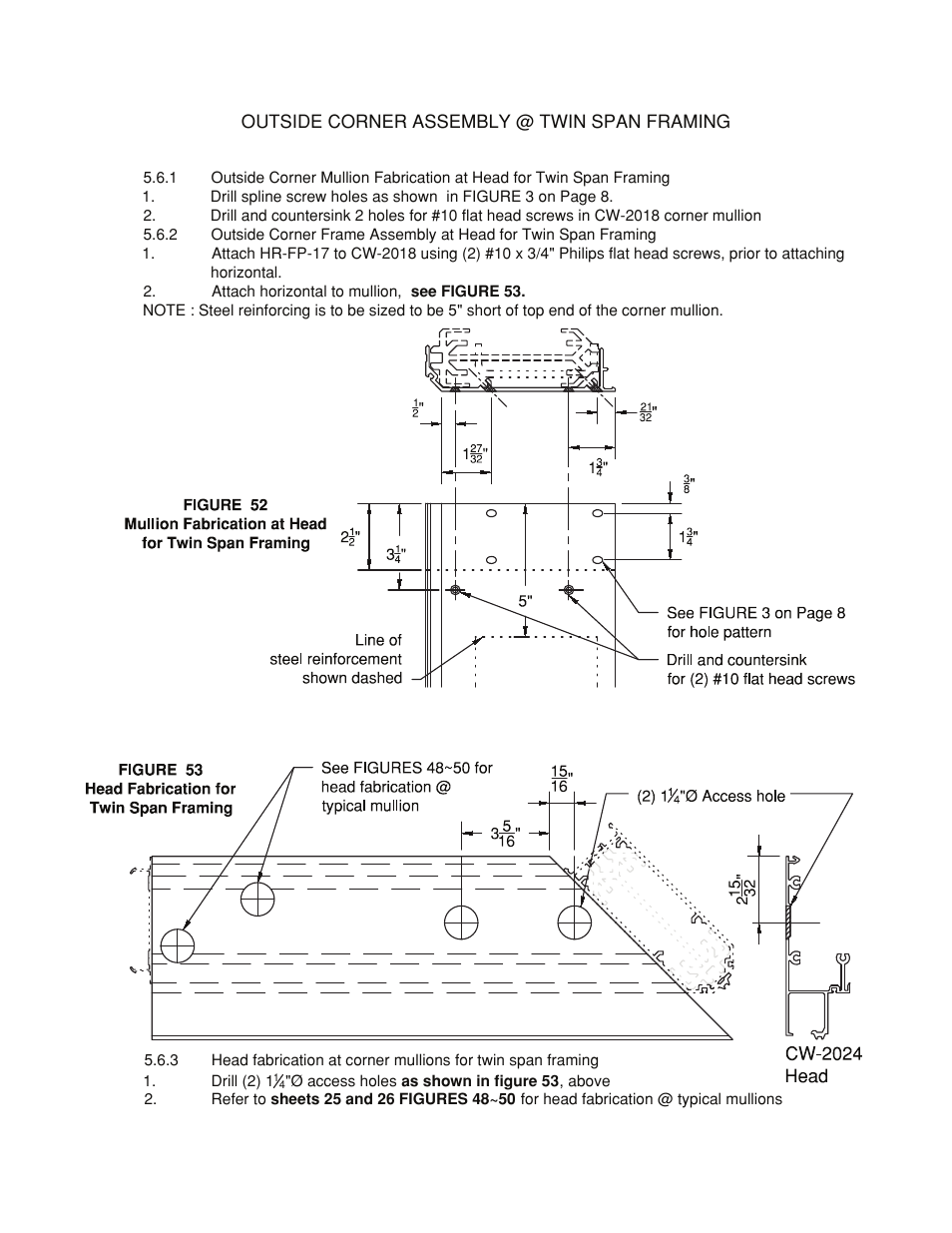 Twin-span-corner-assembly | Oldcastle BuildingEnvelope HR-251 StormMax User Manual | Page 59 / 92