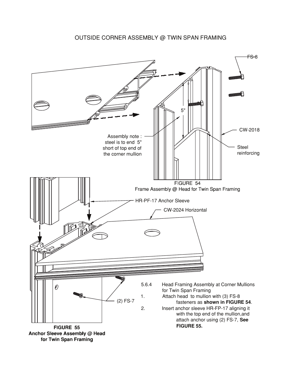 Twin-span-corner-assembly | Oldcastle BuildingEnvelope HR-251 StormMax User Manual | Page 60 / 92