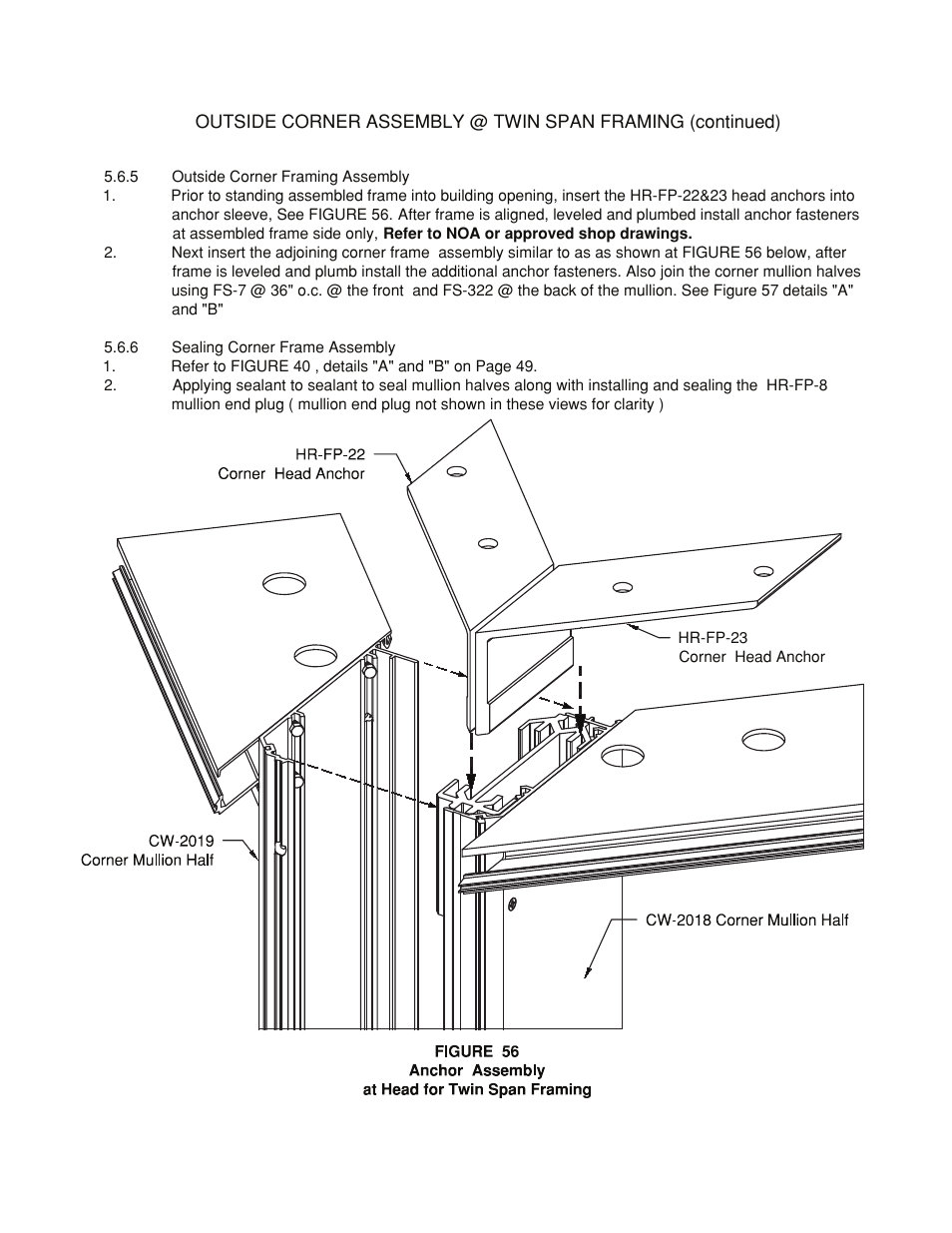 Twin-span-corner-assembly | Oldcastle BuildingEnvelope HR-251 StormMax User Manual | Page 61 / 92