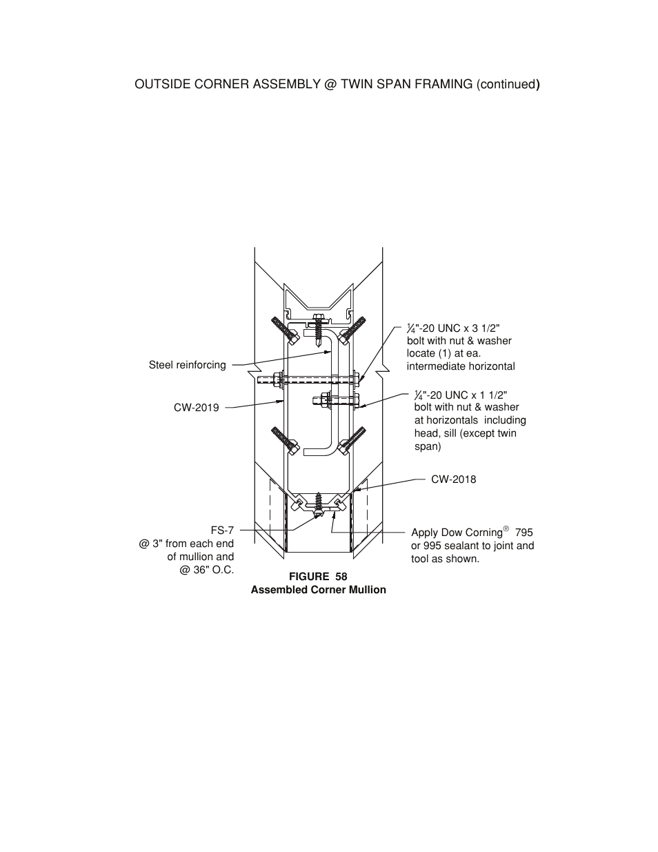 Twin-span-corner-assembly | Oldcastle BuildingEnvelope HR-251 StormMax User Manual | Page 63 / 92