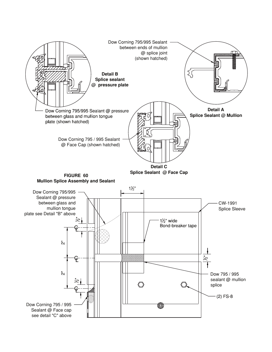 Mullion-splice seals | Oldcastle BuildingEnvelope HR-251 StormMax User Manual | Page 65 / 92