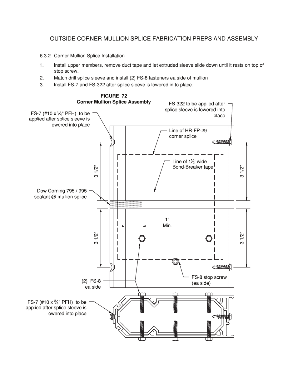 Mullion-corner-splice | Oldcastle BuildingEnvelope HR-251 StormMax User Manual | Page 75 / 92