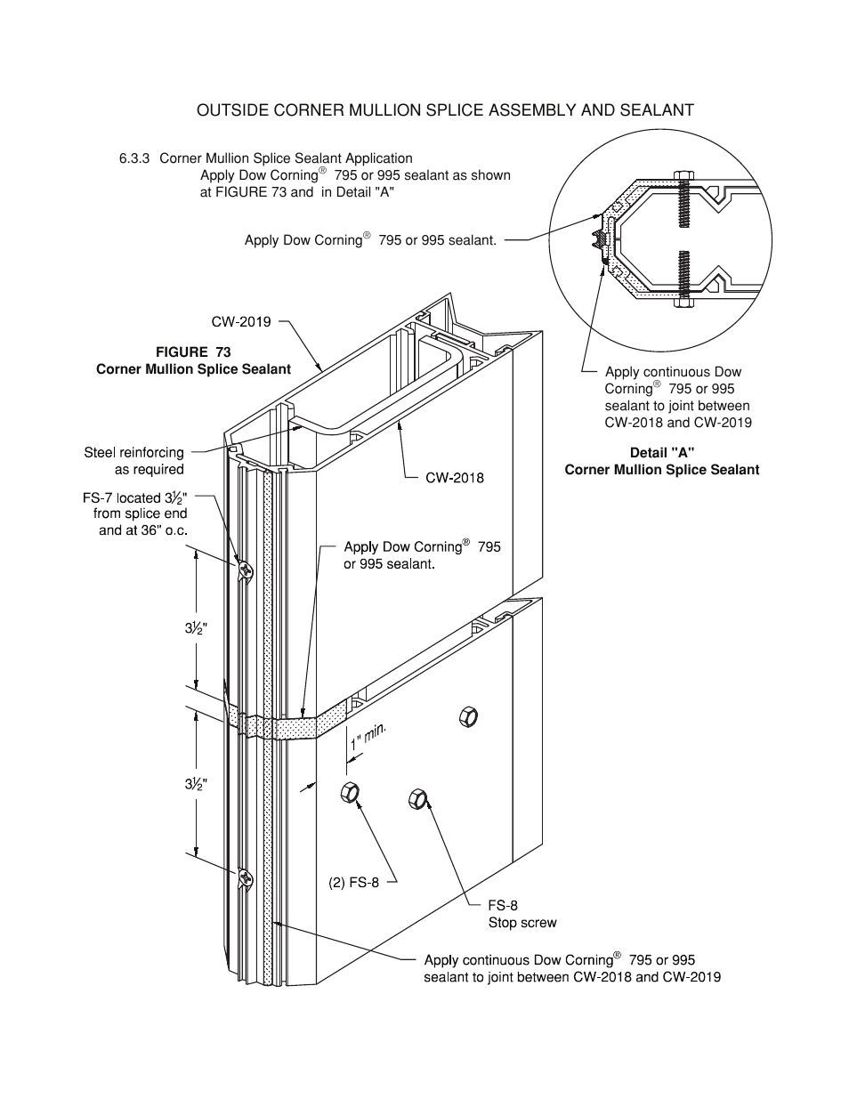 Mullion-corner-splice | Oldcastle BuildingEnvelope HR-251 StormMax User Manual | Page 76 / 92