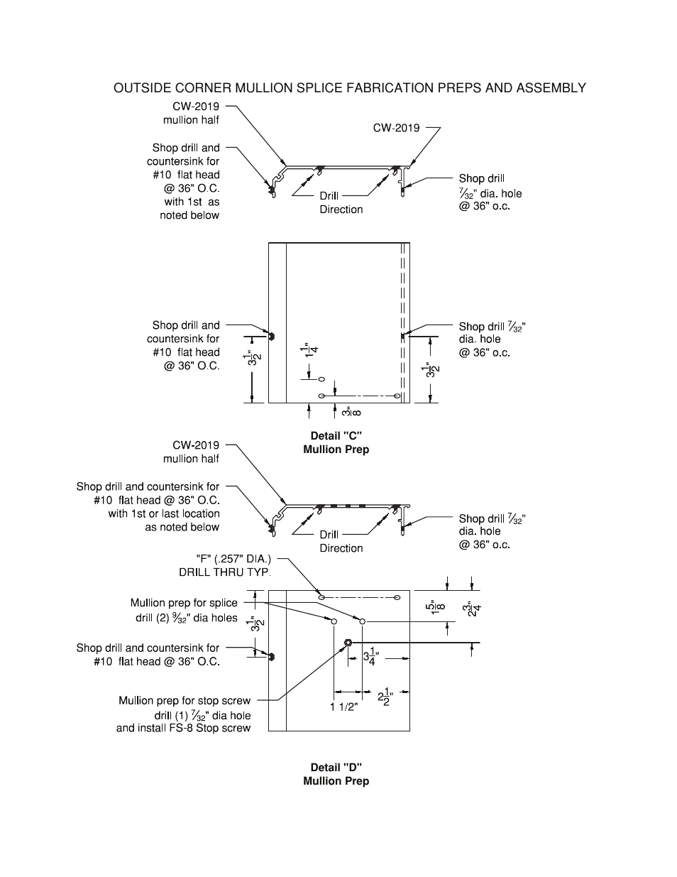 Corner-splice mullion-fab | Oldcastle BuildingEnvelope HR-251 StormMax User Manual | Page 80 / 92