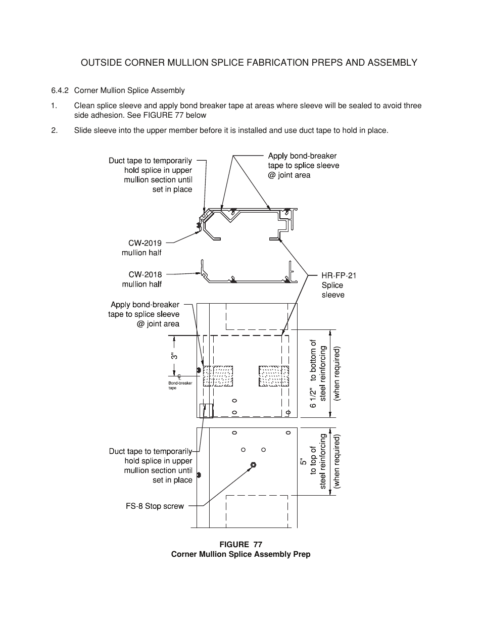 Corner-splice mullion-assy | Oldcastle BuildingEnvelope HR-251 StormMax User Manual | Page 81 / 92