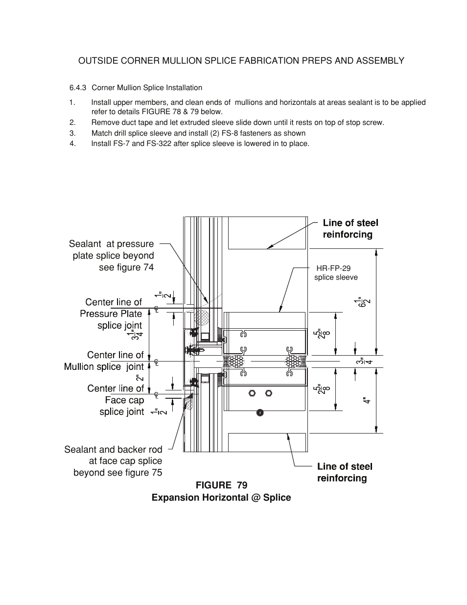 Corner-splice at expansion horiz | Oldcastle BuildingEnvelope HR-251 StormMax User Manual | Page 83 / 92