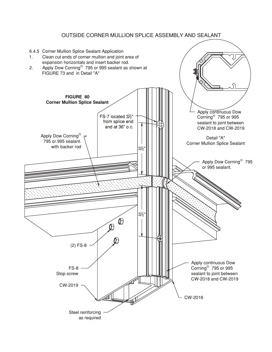 Corner-splice assy-sealant | Oldcastle BuildingEnvelope HR-251 StormMax User Manual | Page 84 / 92