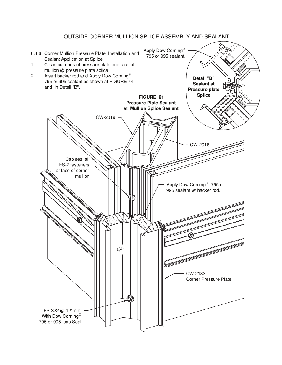 Corner-splice assy-sealant | Oldcastle BuildingEnvelope HR-251 StormMax User Manual | Page 85 / 92