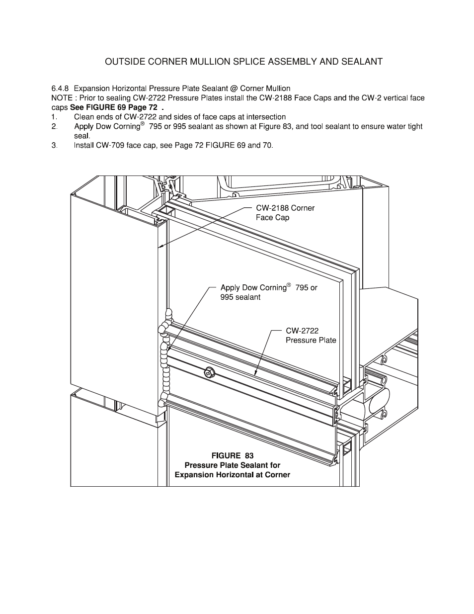 Corner-splice assy-sealant | Oldcastle BuildingEnvelope HR-251 StormMax User Manual | Page 87 / 92