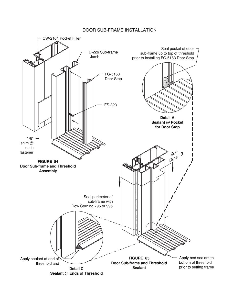 Door-sub-frame-installation | Oldcastle BuildingEnvelope HR-251 StormMax User Manual | Page 88 / 92