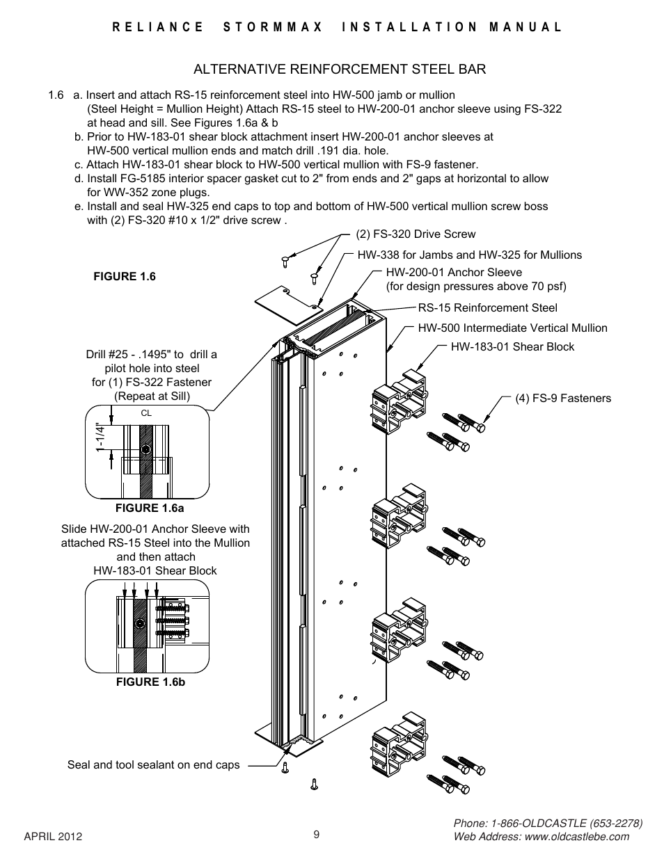 Steel-bar-reinf | Oldcastle BuildingEnvelope Reliance StormMax User Manual | Page 12 / 44