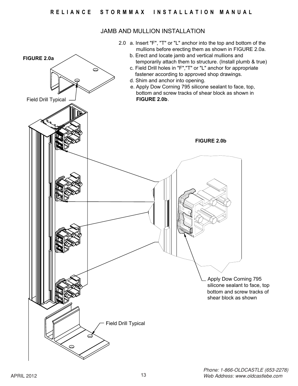 Jamb-and-mullion-install | Oldcastle BuildingEnvelope Reliance StormMax User Manual | Page 16 / 44