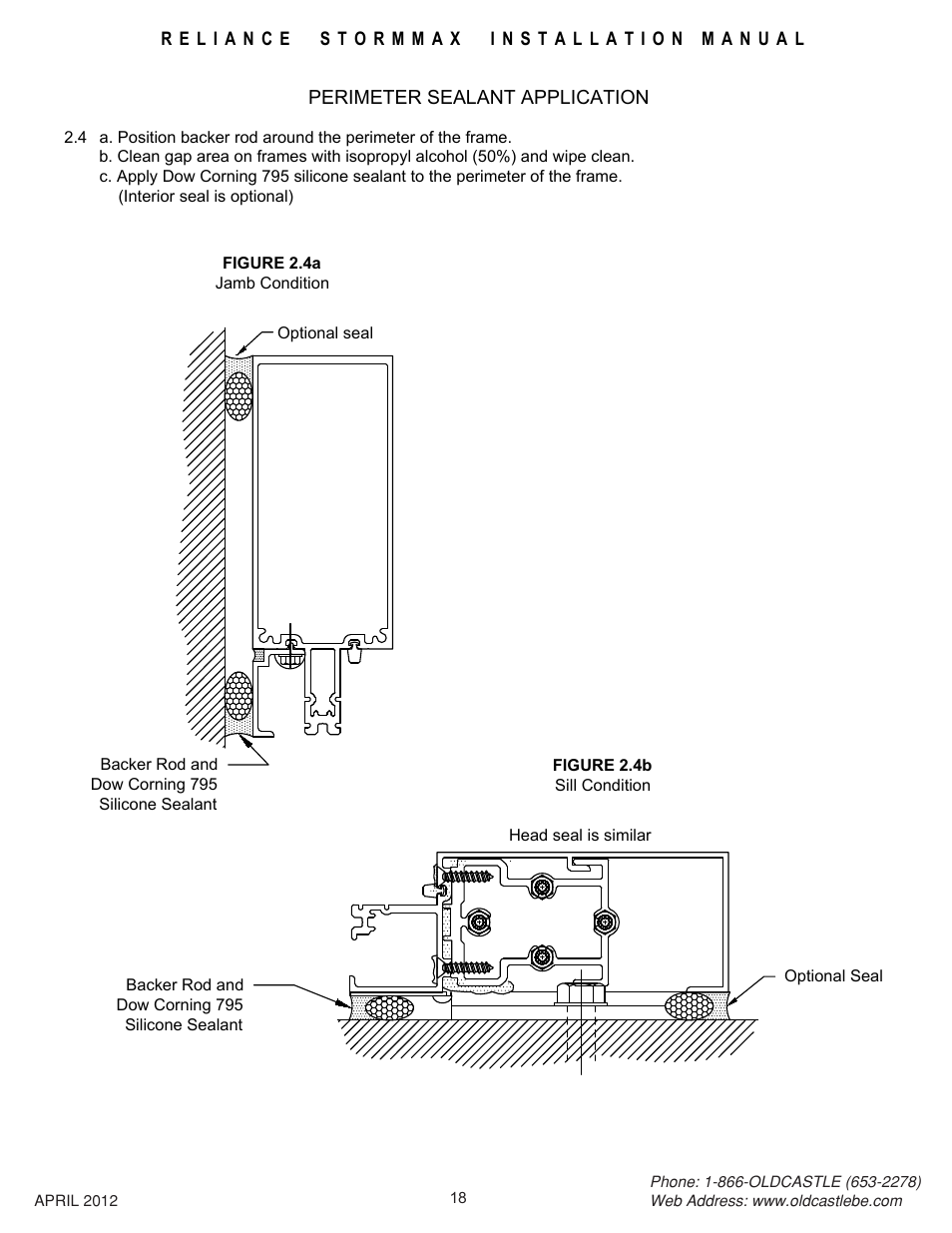 Perimeter-seal-application | Oldcastle BuildingEnvelope Reliance StormMax User Manual | Page 21 / 44