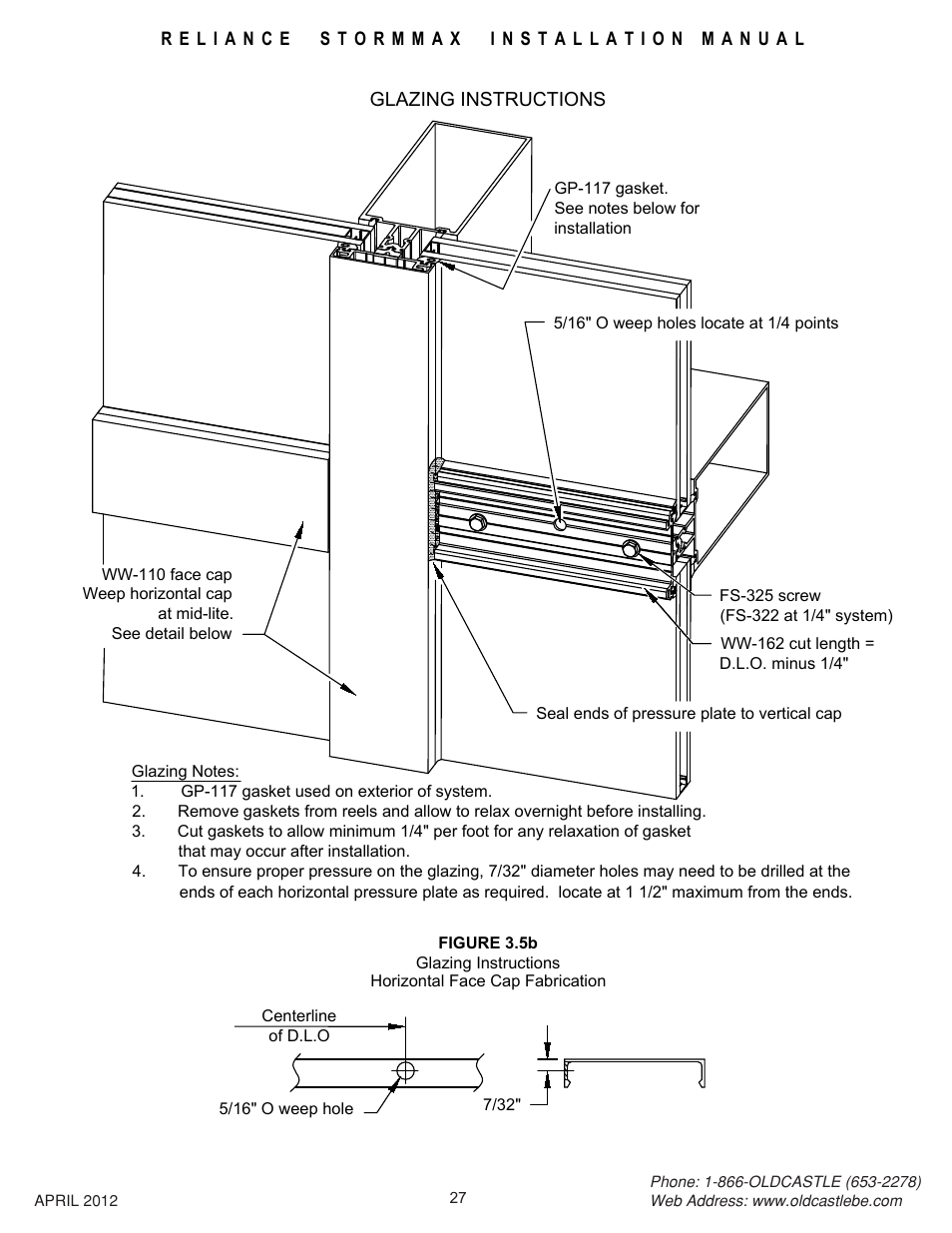 Horiz-facecap-install | Oldcastle BuildingEnvelope Reliance StormMax User Manual | Page 30 / 44