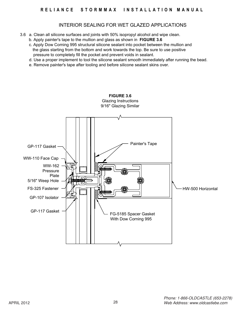 Interior-sealing-wet-glz | Oldcastle BuildingEnvelope Reliance StormMax User Manual | Page 31 / 44