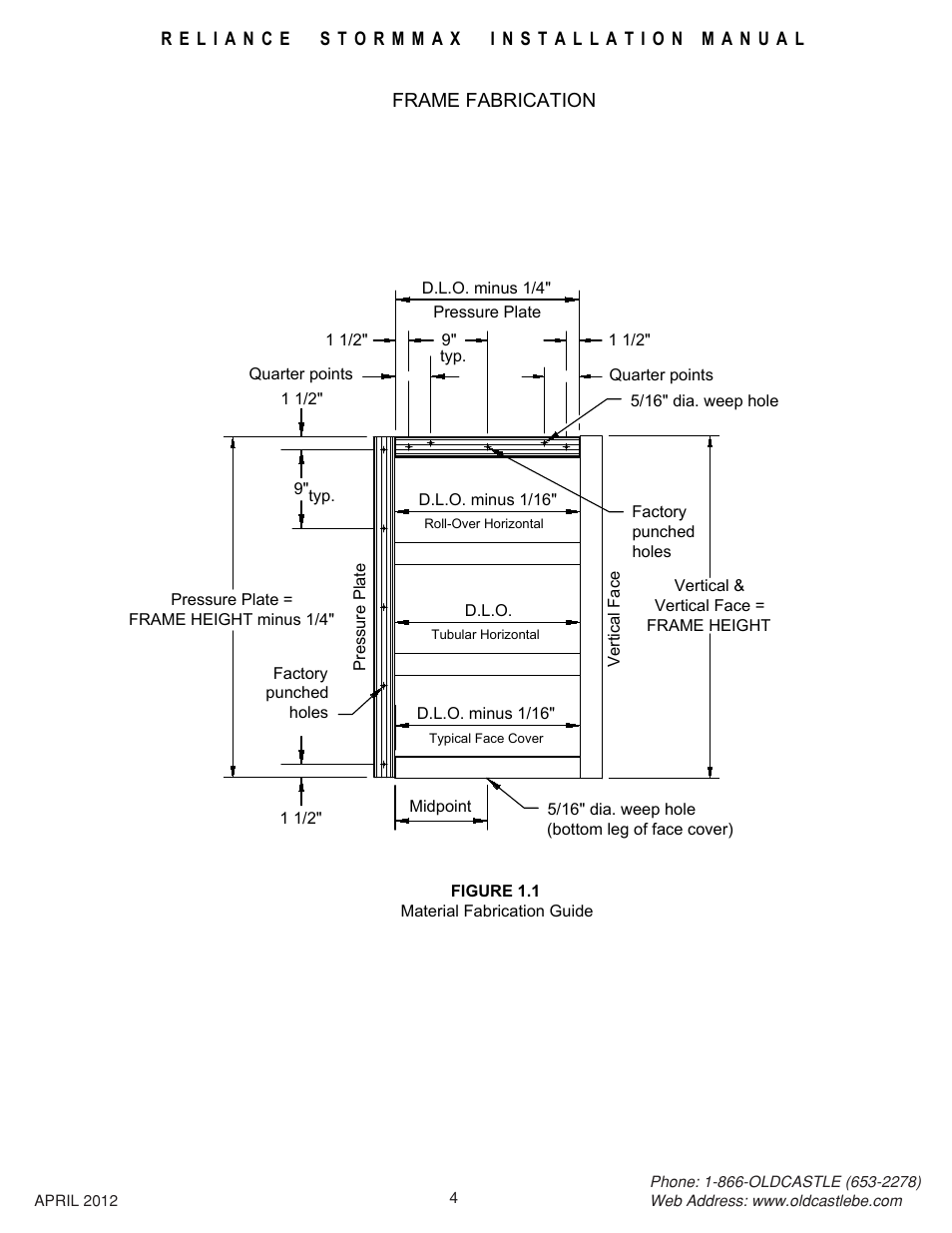 Material-fabrication-guide | Oldcastle BuildingEnvelope Reliance StormMax User Manual | Page 7 / 44