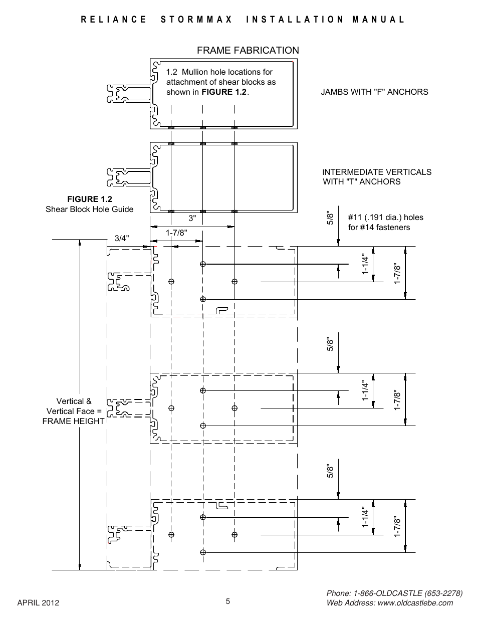 Shear-block-hole-guide | Oldcastle BuildingEnvelope Reliance StormMax User Manual | Page 8 / 44