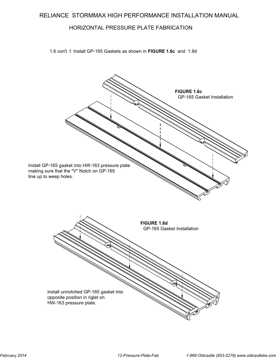 Pressure-plate-fab | Oldcastle BuildingEnvelope Reliance StormMax High Performance User Manual | Page 14 / 30