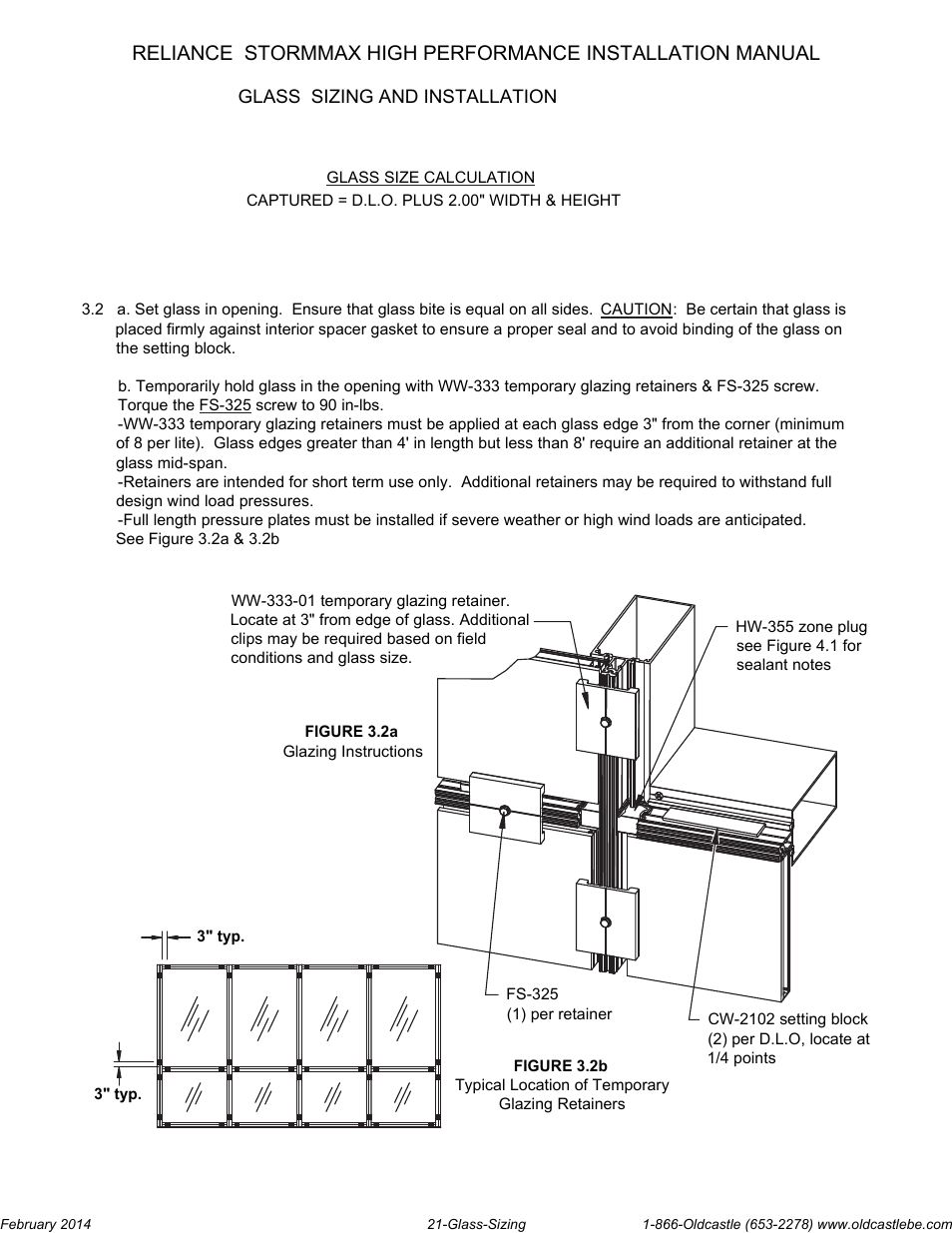 Glass-sizing | Oldcastle BuildingEnvelope Reliance StormMax High Performance User Manual | Page 23 / 30