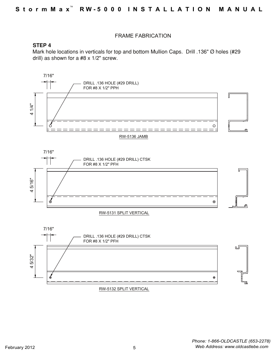 Vertical-fabrication | Oldcastle BuildingEnvelope RW-5000 StormMax User Manual | Page 7 / 20