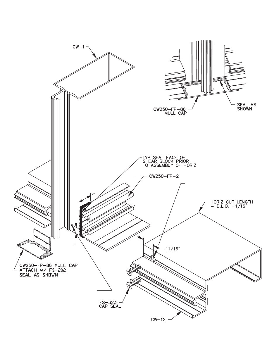 Sill-installation, Sill installation | Oldcastle BuildingEnvelope CW-250 User Manual | Page 14 / 69