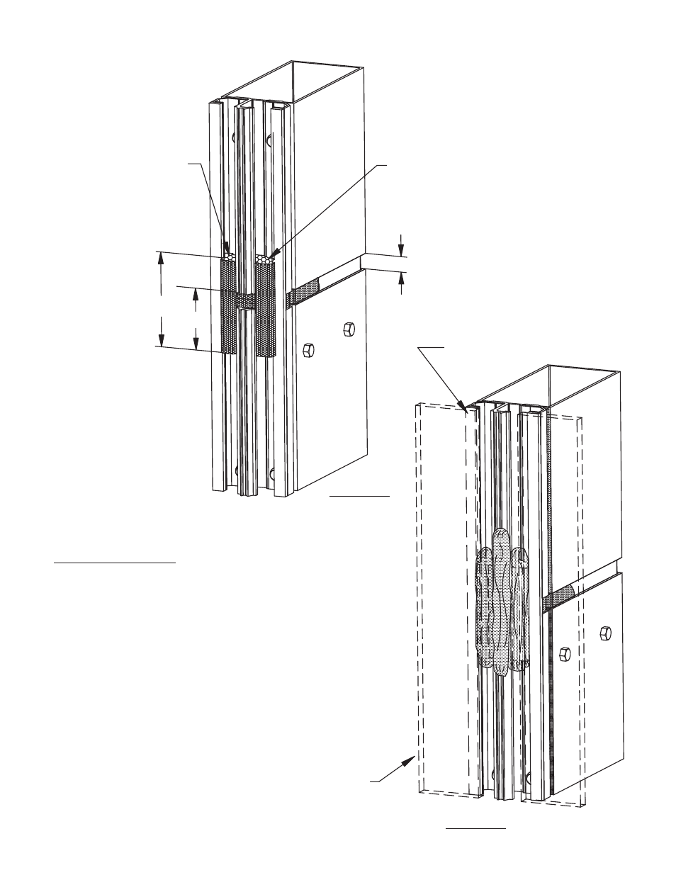 Splice sealant instructions, Detail 3 detail 4 | Oldcastle BuildingEnvelope CW-250 User Manual | Page 29 / 69