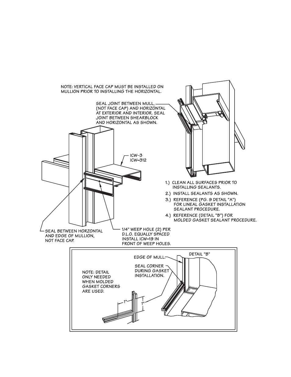 P10-horizontal sealant | Oldcastle BuildingEnvelope ICW-250 User Manual | Page 10 / 55