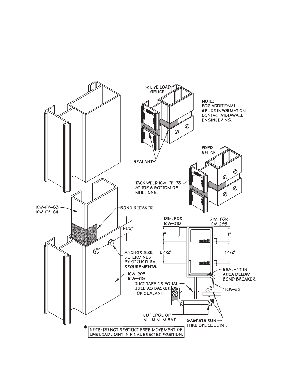 P19-jamb splice, Jamb splice detail | Oldcastle BuildingEnvelope ICW-250 User Manual | Page 19 / 55