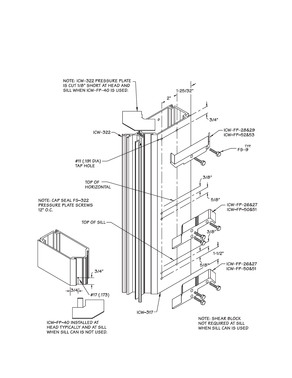 P21-mullion fabrication | Oldcastle BuildingEnvelope ICW-250 User Manual | Page 21 / 55