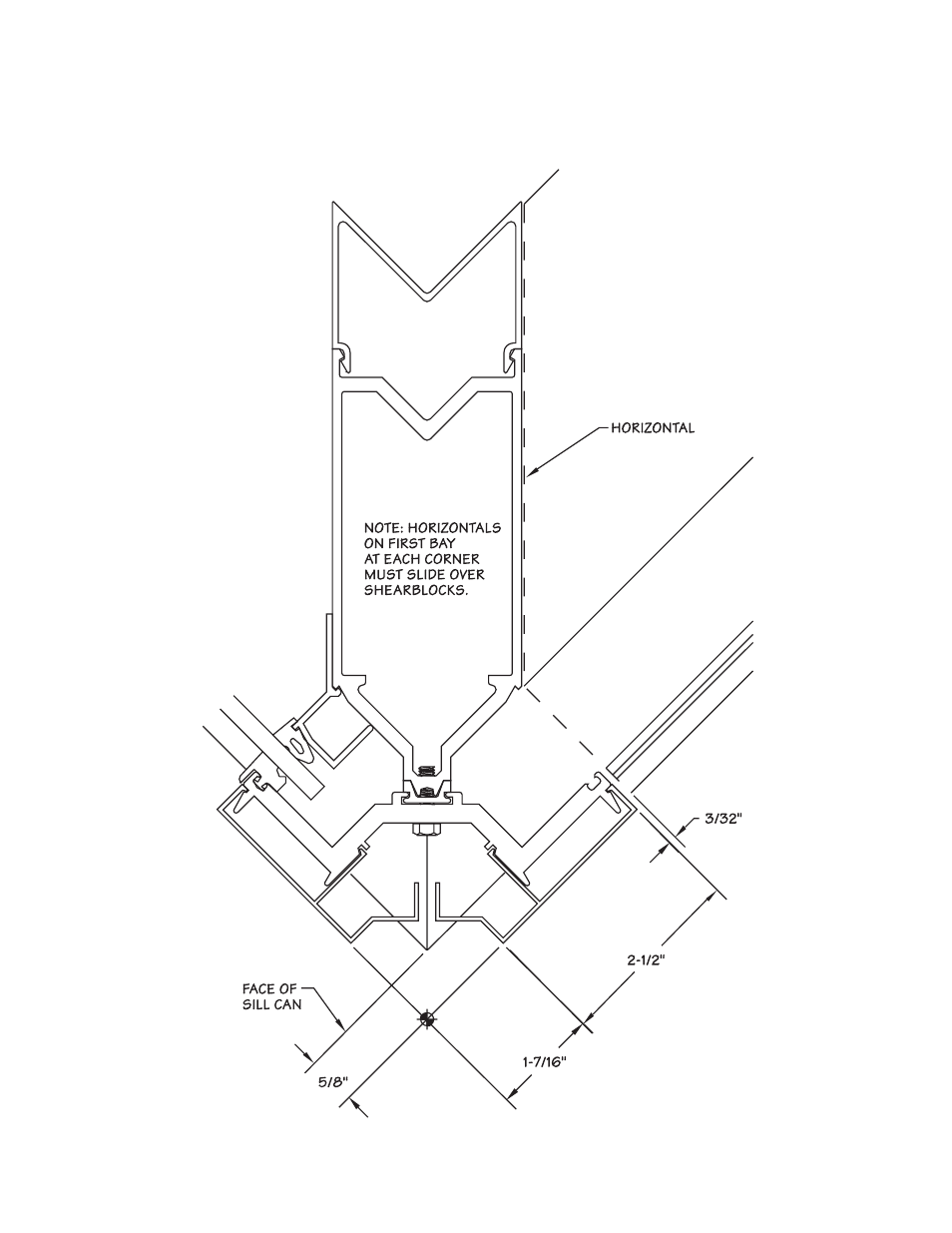 P28-corner layout, Outside corner detail layout | Oldcastle BuildingEnvelope ICW-250 User Manual | Page 28 / 55