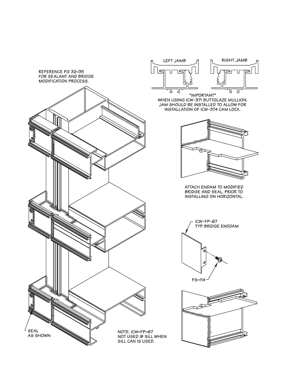 P41-jamb detail, Ssg jamb detail | Oldcastle BuildingEnvelope ICW-250 User Manual | Page 41 / 55