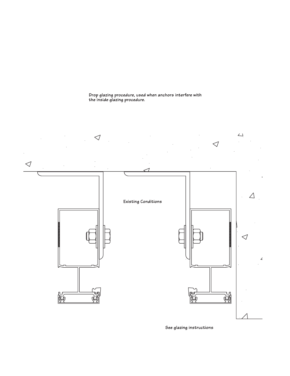 P46-drop glazing anchor, Drop glazing anchor detail | Oldcastle BuildingEnvelope ICW-250 User Manual | Page 46 / 55