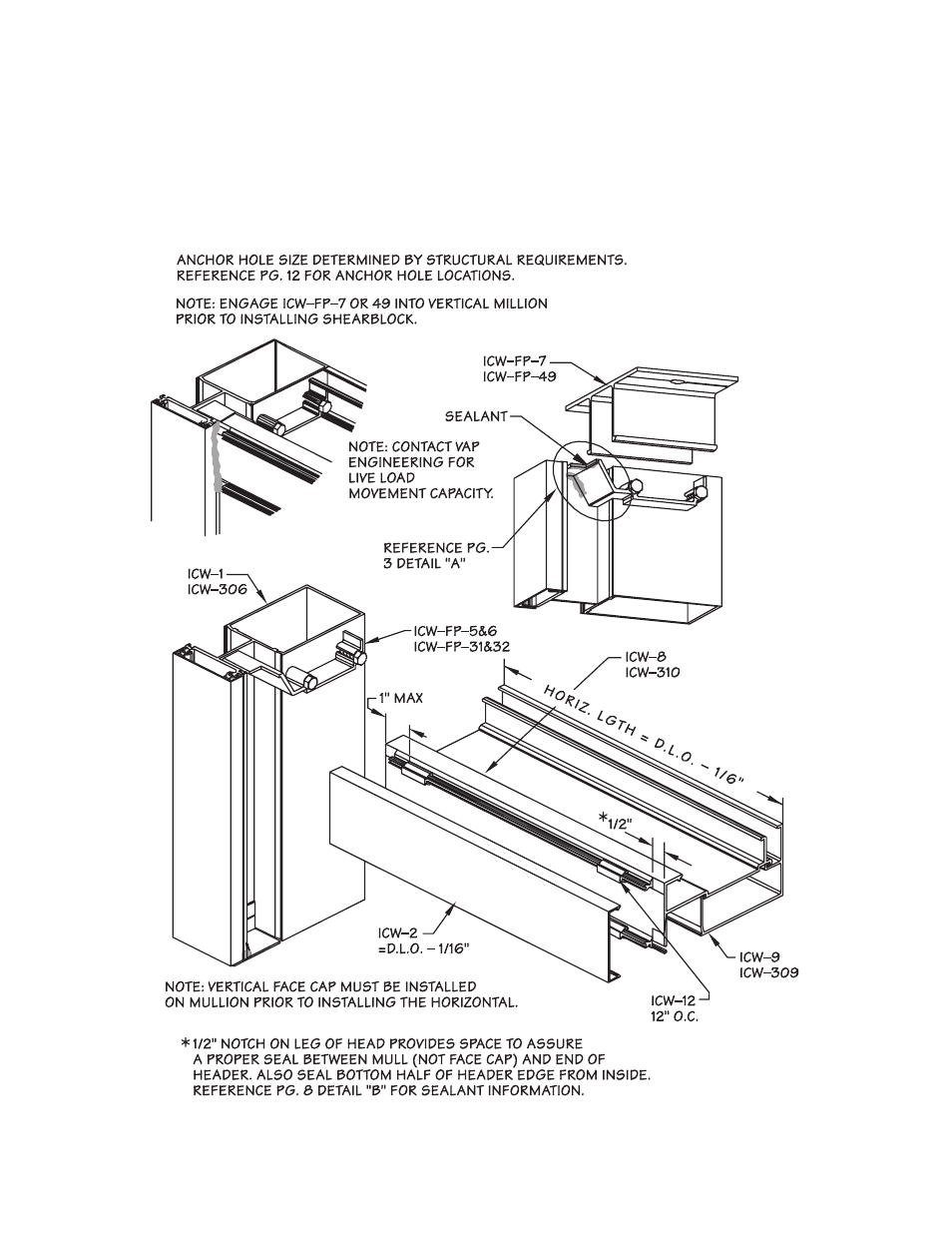 P07-head sealant detail, Head sealant detail | Oldcastle BuildingEnvelope ICW-250 User Manual | Page 7 / 55