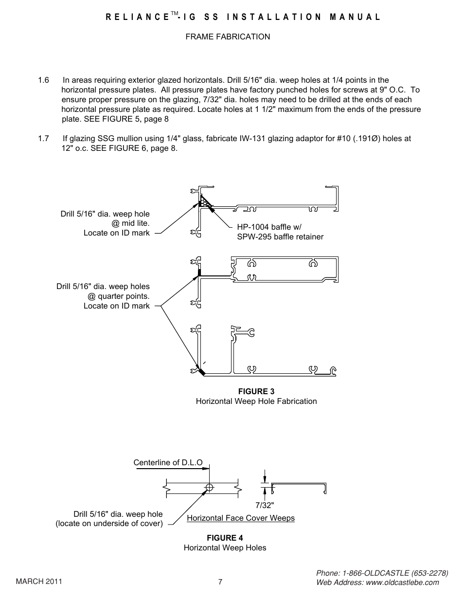 07 frame fab | Oldcastle BuildingEnvelope Reliance-IG SS User Manual | Page 10 / 58