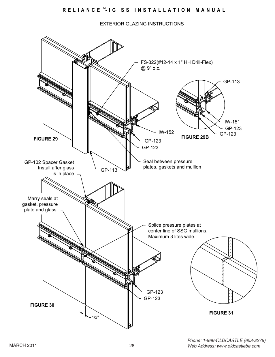 28 exterior glazing | Oldcastle BuildingEnvelope Reliance-IG SS User Manual | Page 31 / 58