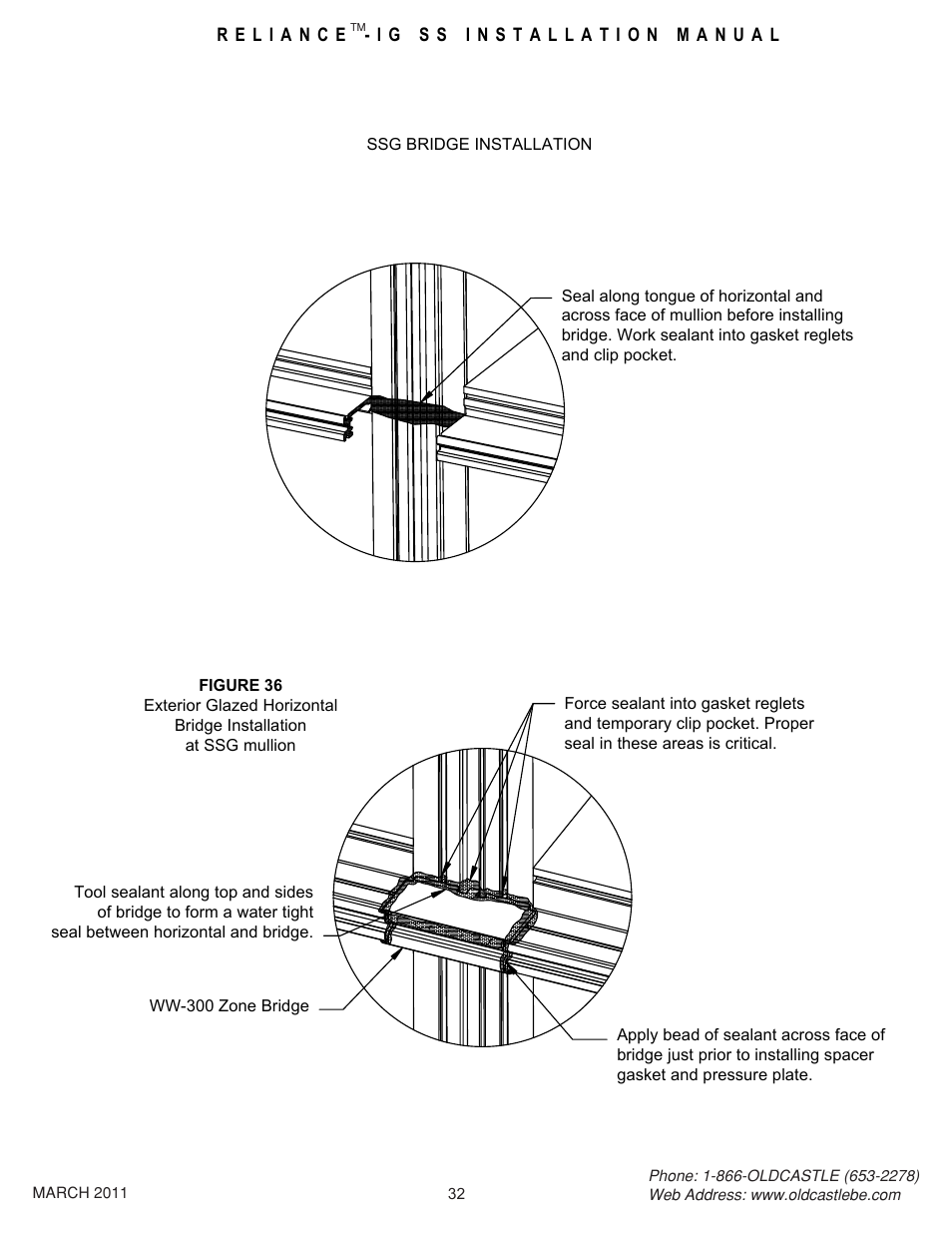 32 ssg installation | Oldcastle BuildingEnvelope Reliance-IG SS User Manual | Page 35 / 58