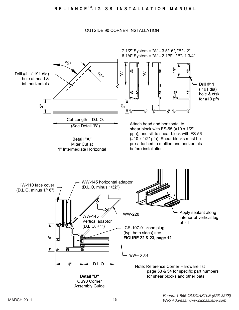 46 os90 crnr | Oldcastle BuildingEnvelope Reliance-IG SS User Manual | Page 49 / 58