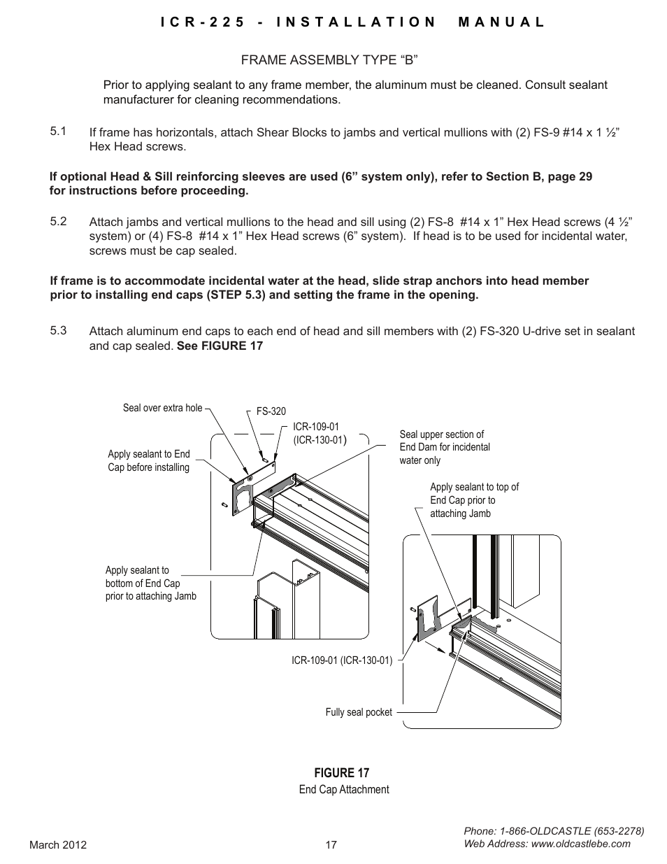 End-cap-attachment-typeb | Oldcastle BuildingEnvelope ICR-225 User Manual | Page 20 / 37