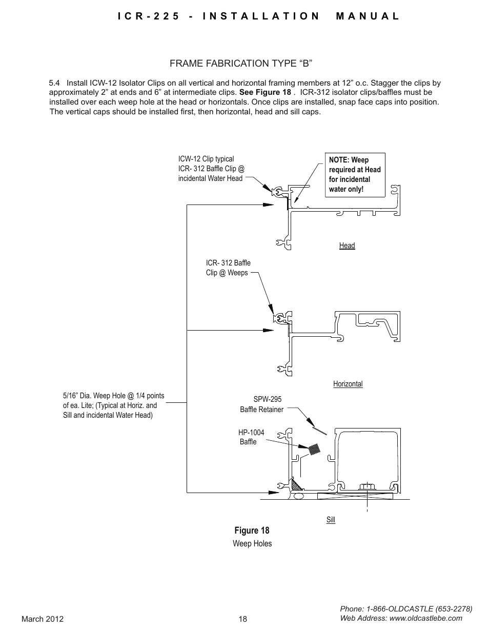 Weep-holes-typeb | Oldcastle BuildingEnvelope ICR-225 User Manual | Page 21 / 37