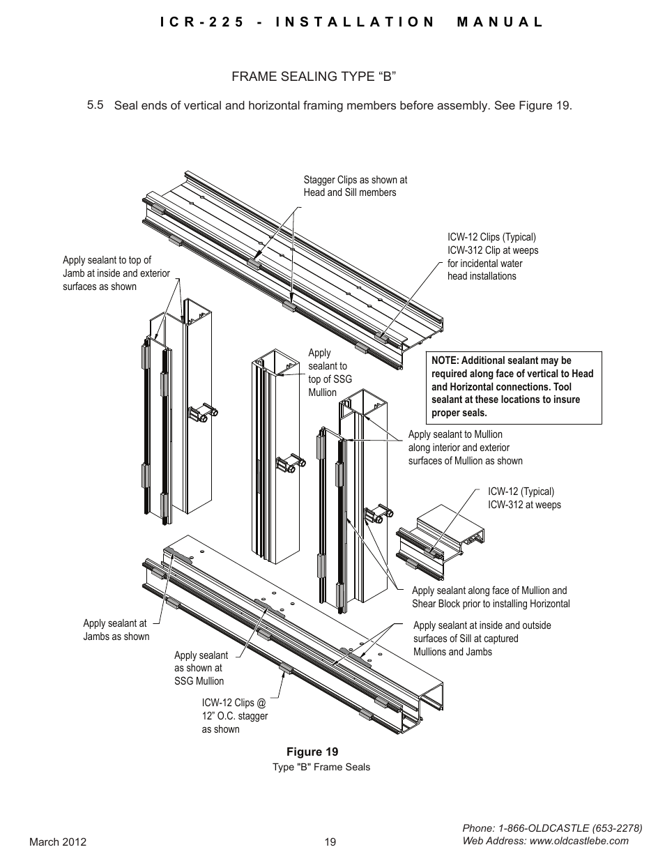 Frame-sealing-typeb | Oldcastle BuildingEnvelope ICR-225 User Manual | Page 22 / 37