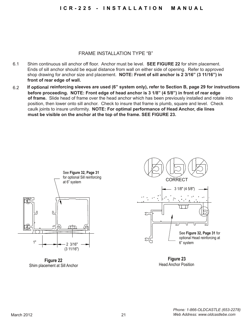 Head-sill-anchor-typeb | Oldcastle BuildingEnvelope ICR-225 User Manual | Page 24 / 37